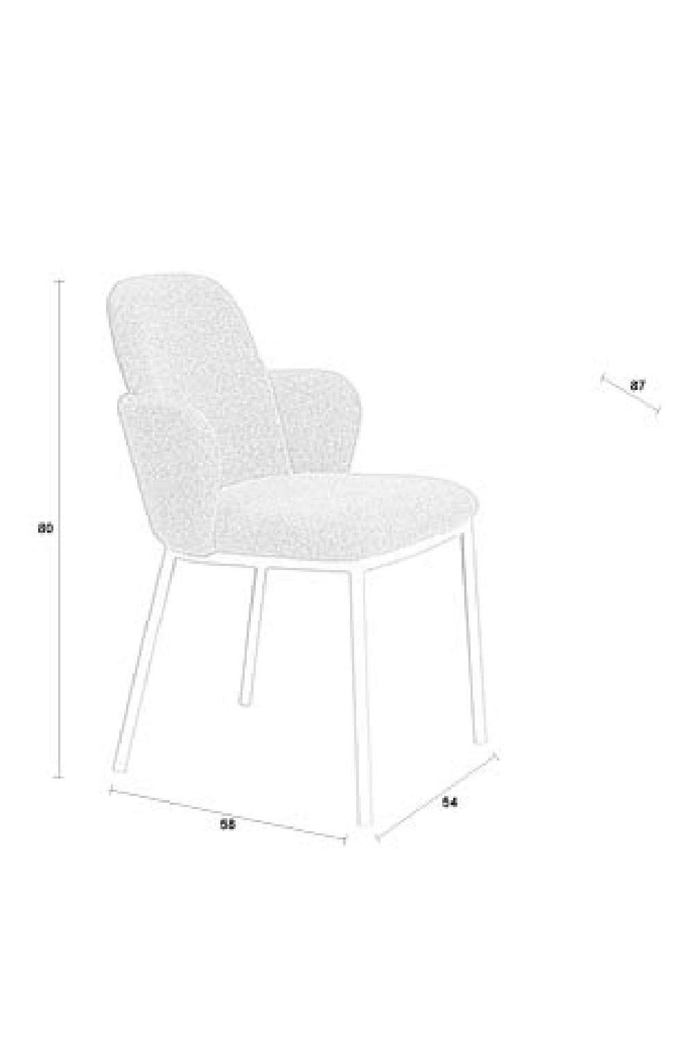 Upholstered Modern Armchair Set (2) | DF Jerrico | OROA.com