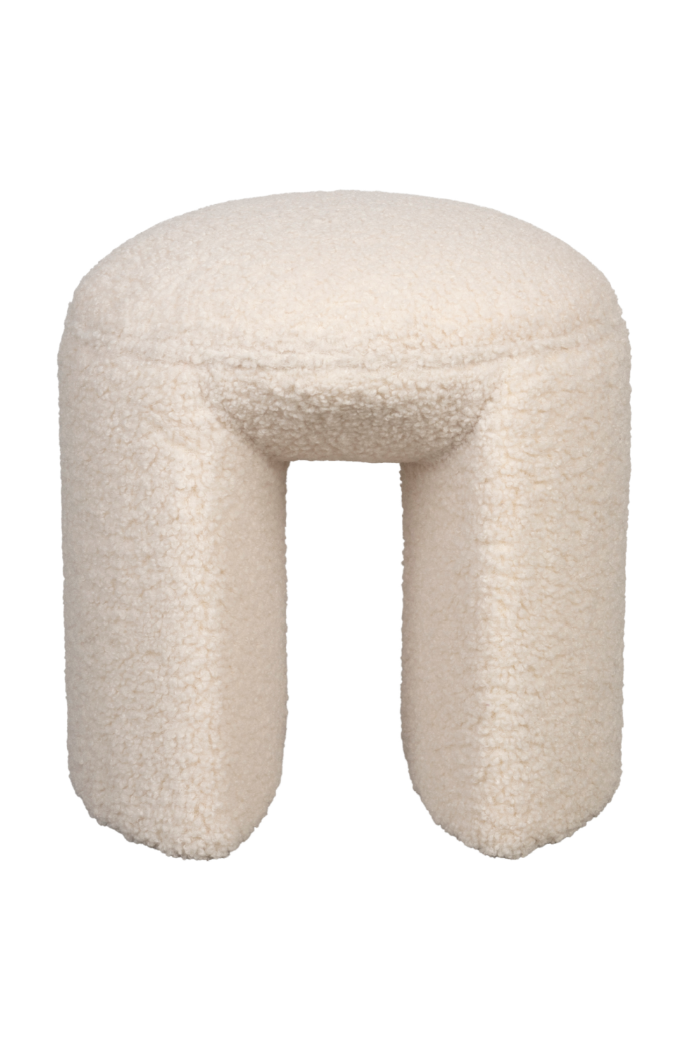White Upholstered Stool | DF Noxx | OROA.com