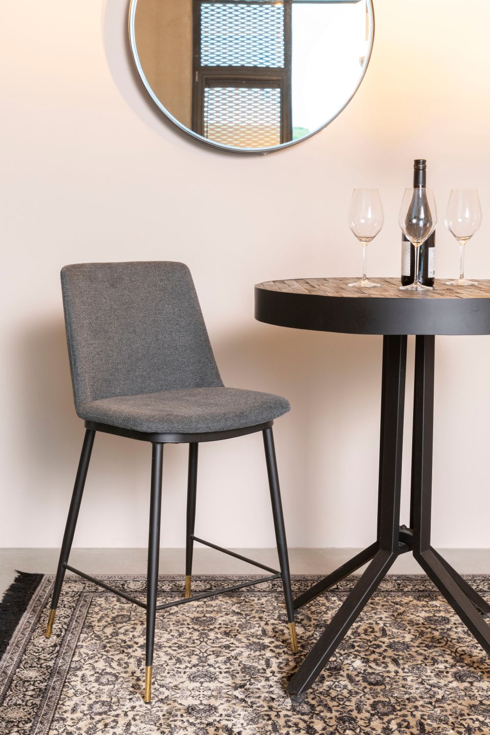 Modern Upholstered Counter Stools (2) | DF Lionel | OROA.com