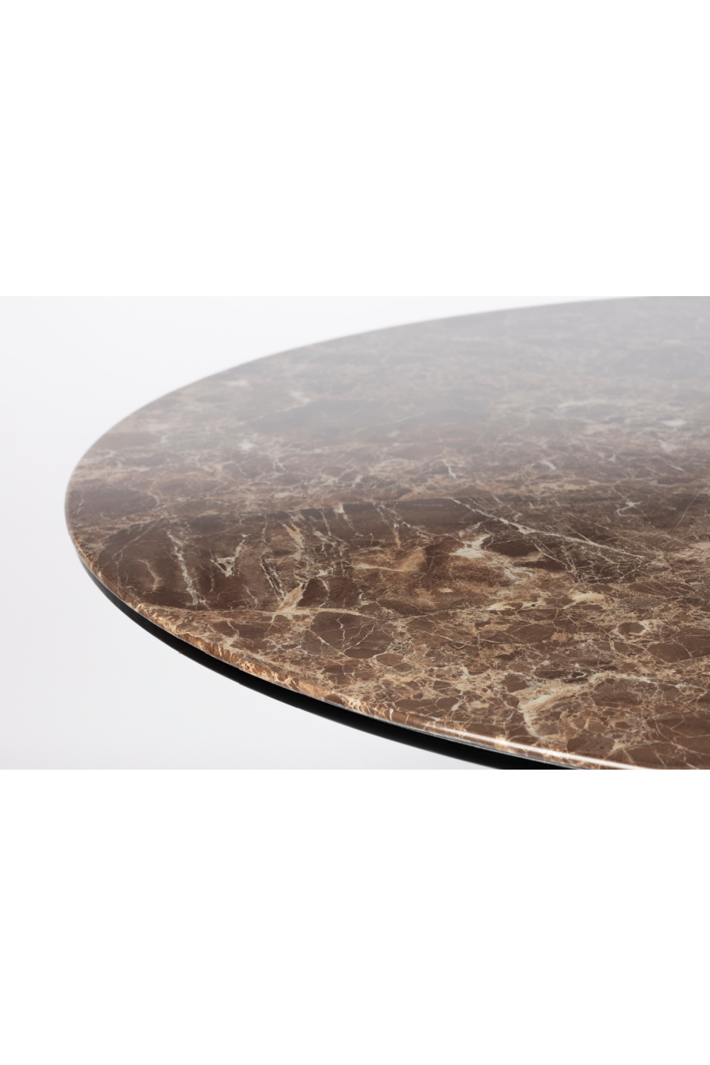 Marble Finish Pedestal Dining Table | DF Maru | Oroa.com