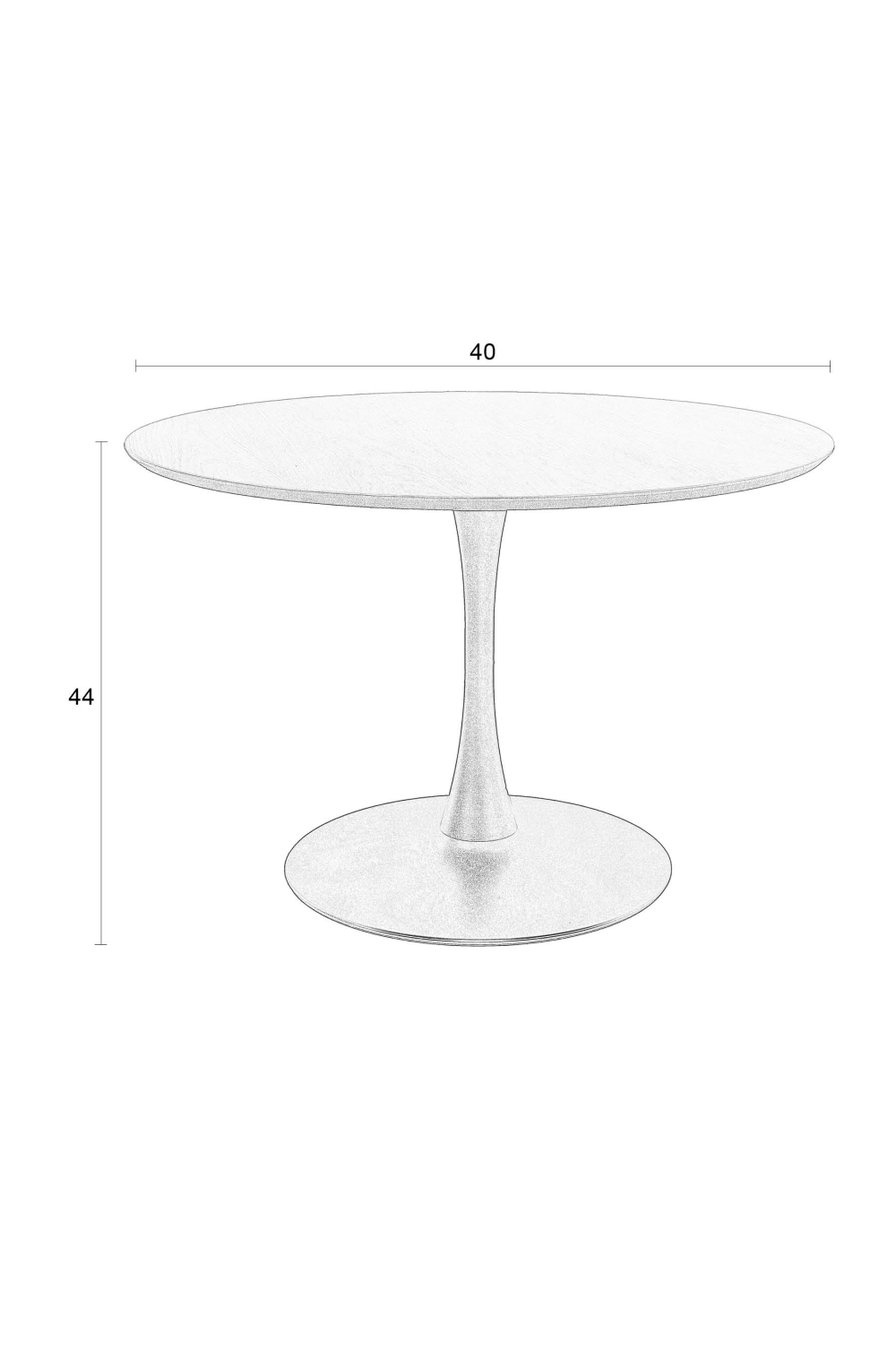 Round Pedestal Coffee Table | DF Raku | OROA.com