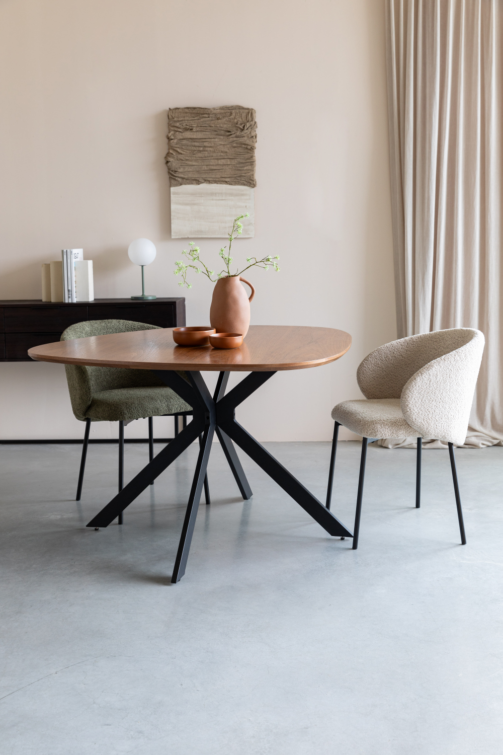 Modern Brown Dining Table | DF Chase | OROA.com