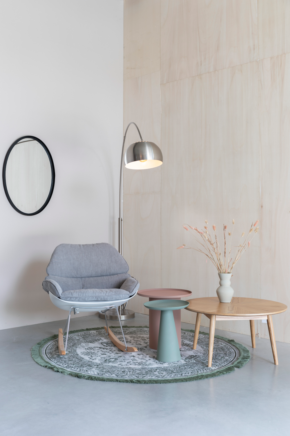 Modern Pedestal Side Table M | DF Ringar