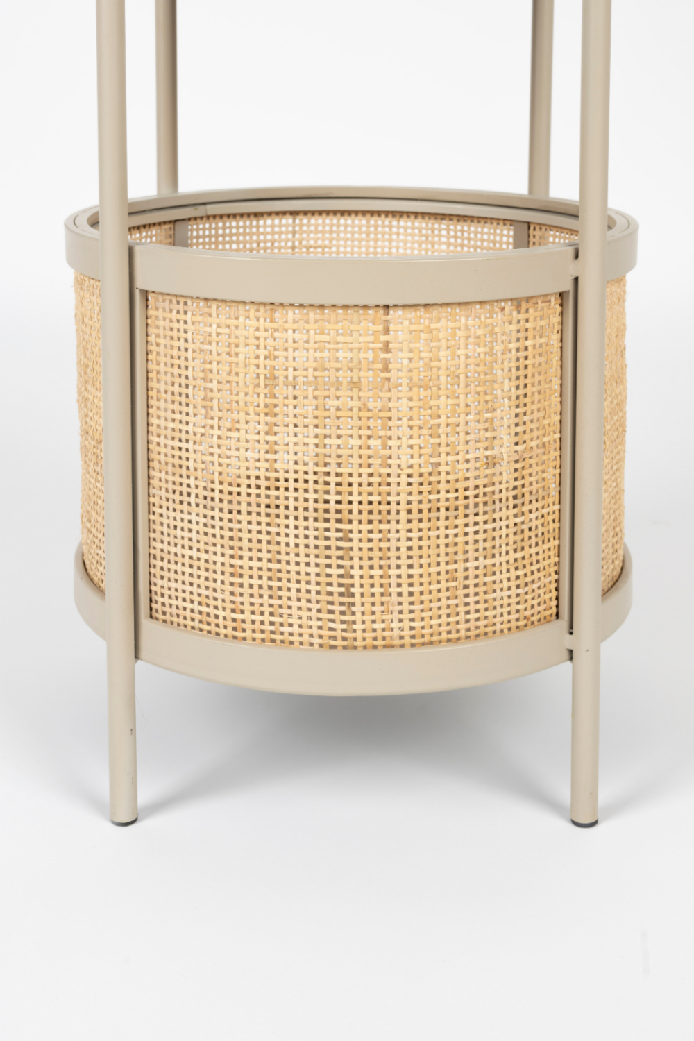 Rattan Accented Side Table | DF Makoto | OROA.com