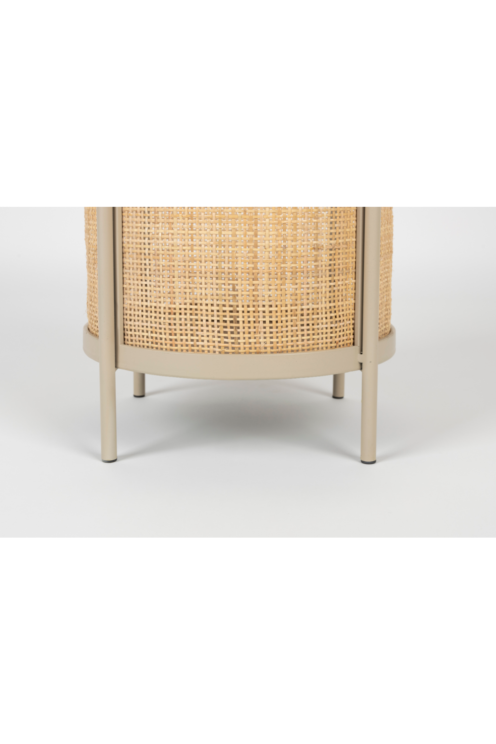 Rattan Accented Side Table | DF Makoto | OROA.com