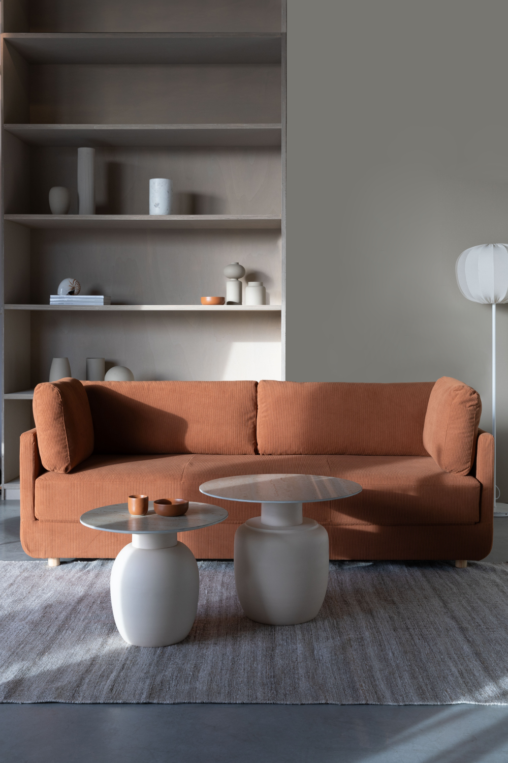 Beige Modern Side Table | DF Karula | OROA.com