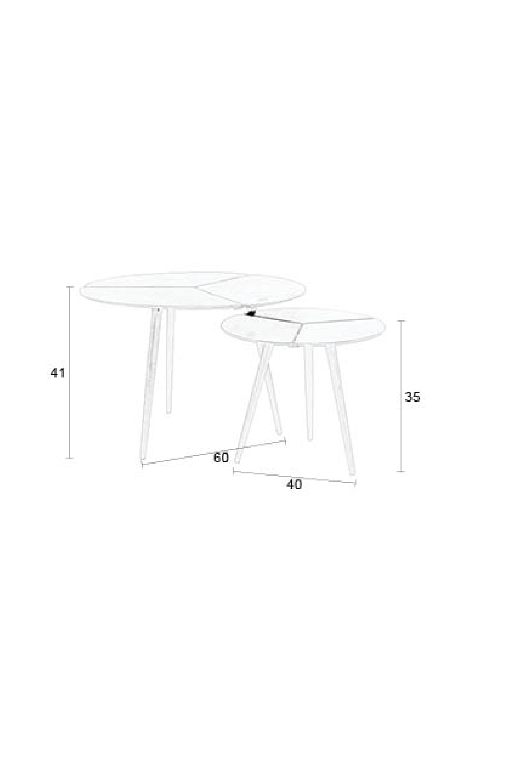 Black Aluminum Side Tables (2) | DF Kourdebour | OROA.com