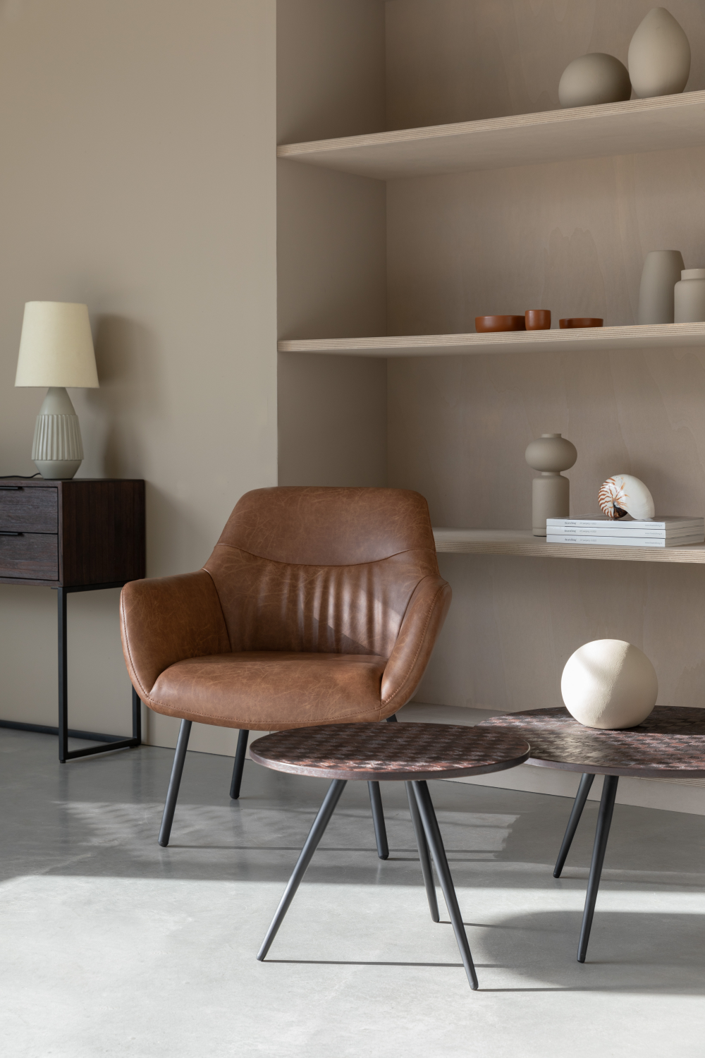 Teak Round Coffee Table (2) | DF Webster | OROA.com