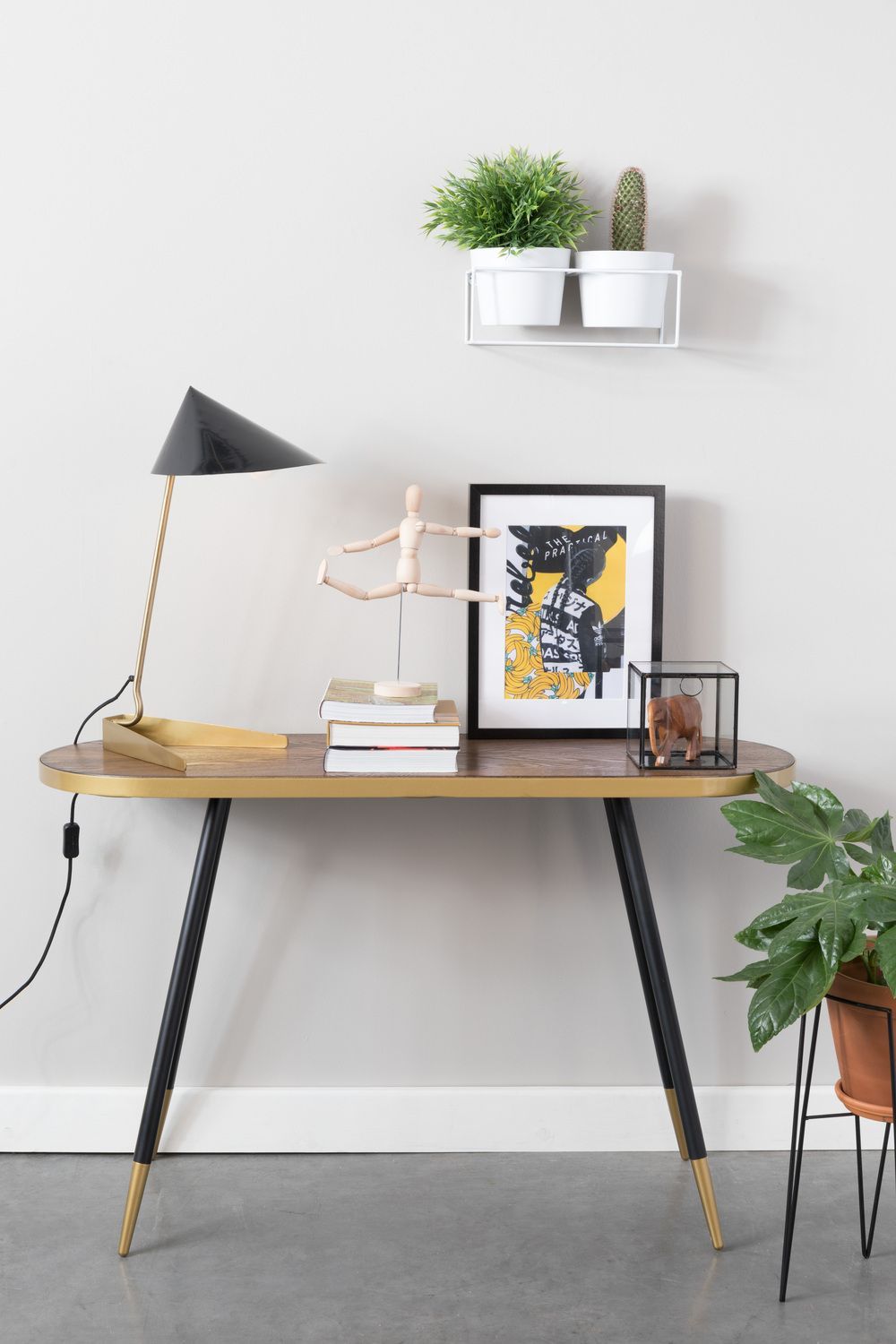 Gold Rim Console Table | DF Denise | OROA.com