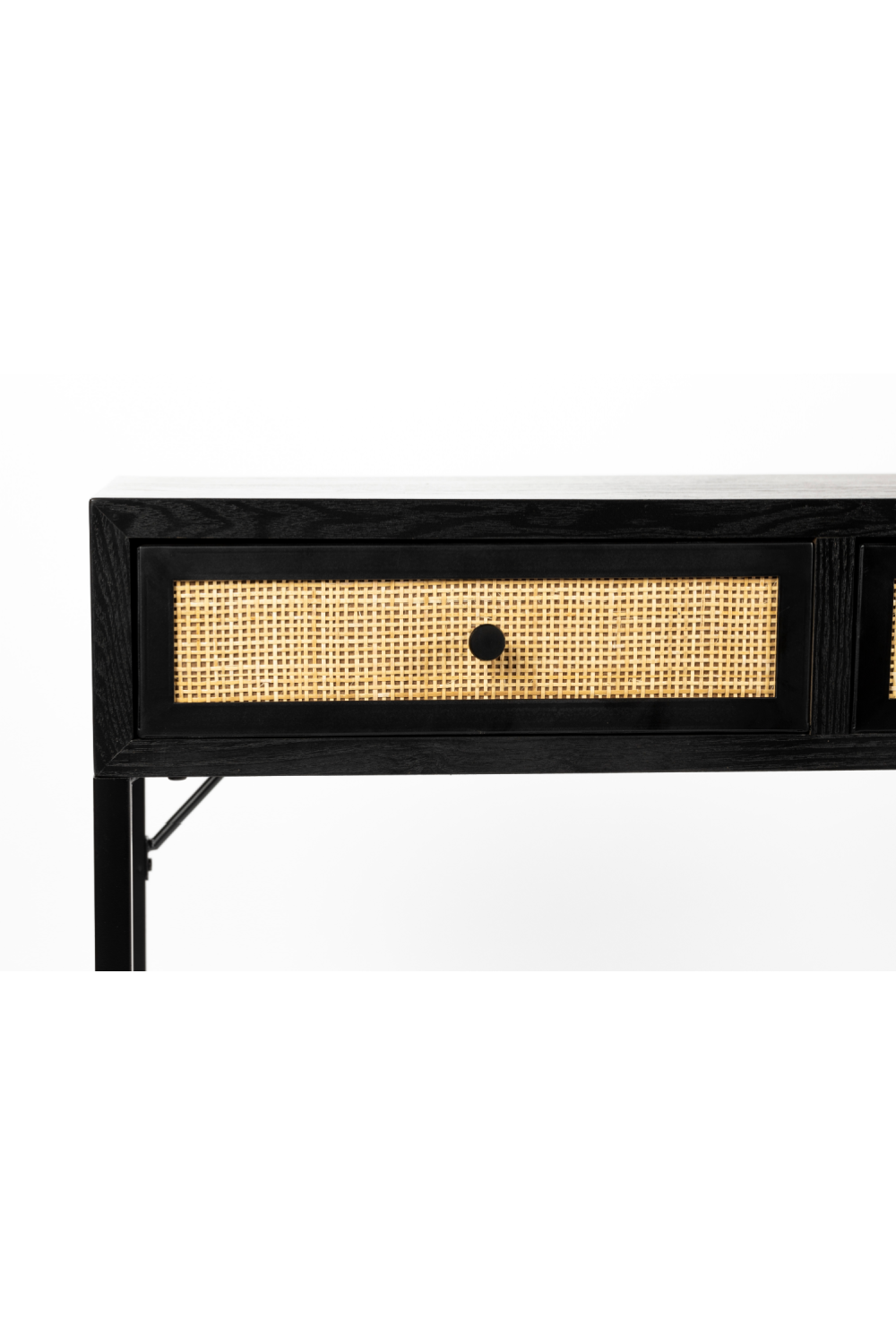 Modern Black Wood Console Table | DF Guuji | OROA.com