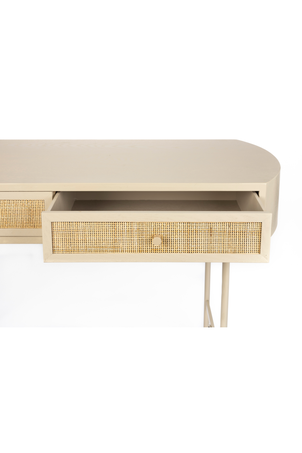 Beige Console Table With Drawers | DF Amaya | OROA.com