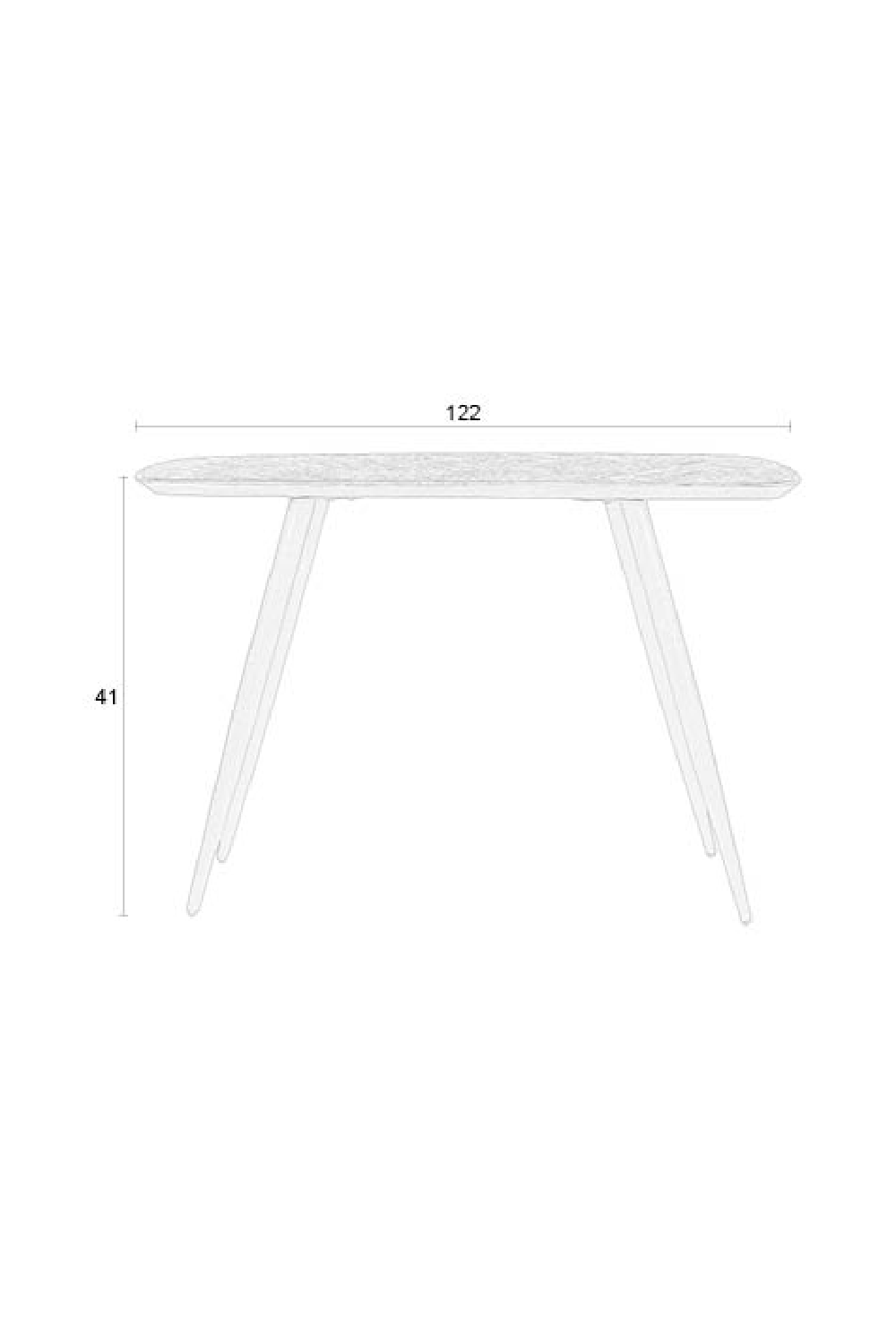 Brown Teak Console Table | DF Webster | OROA.com