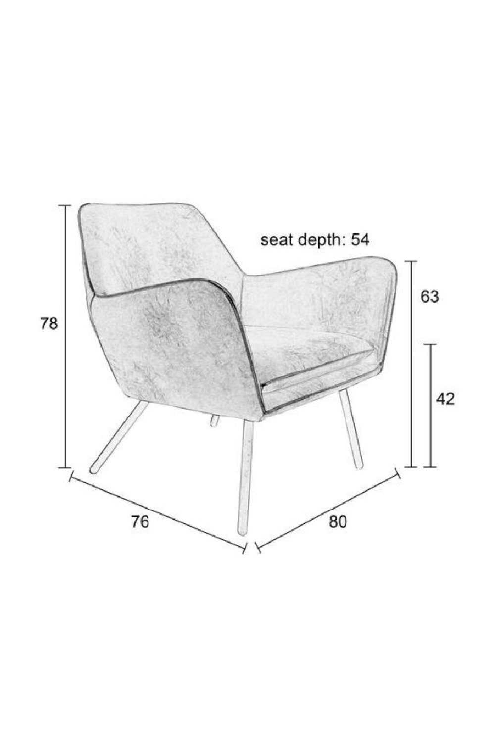Leather Lounge Armchair | Oroa.com