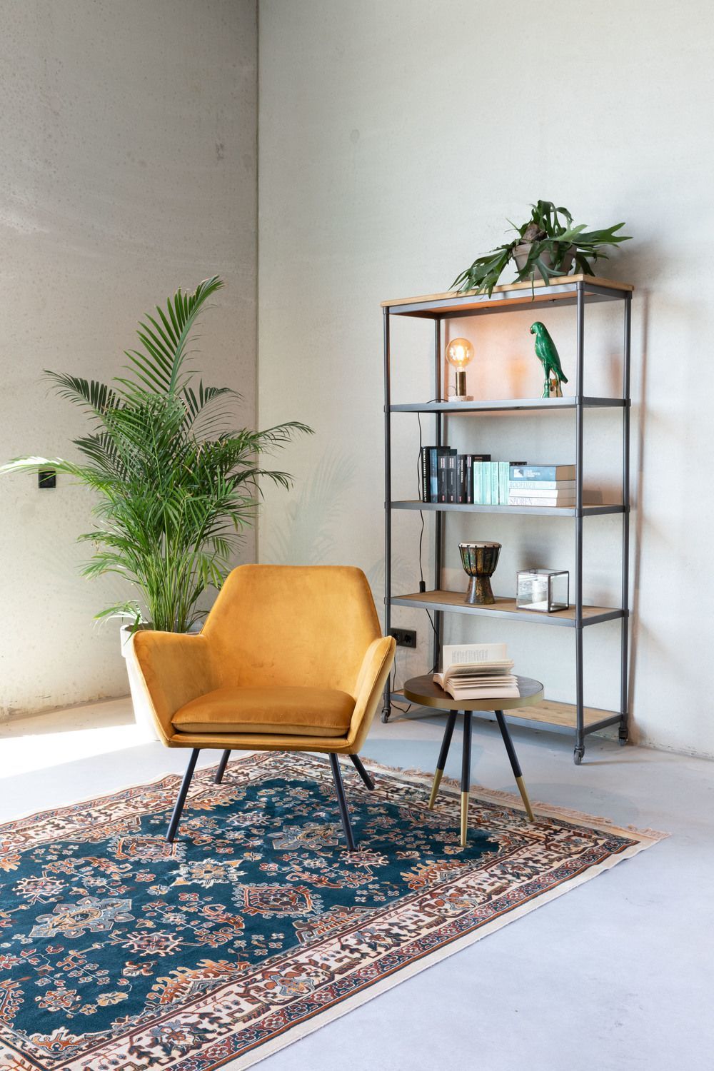 Gold Velvet Accent Chair | Oroa.com