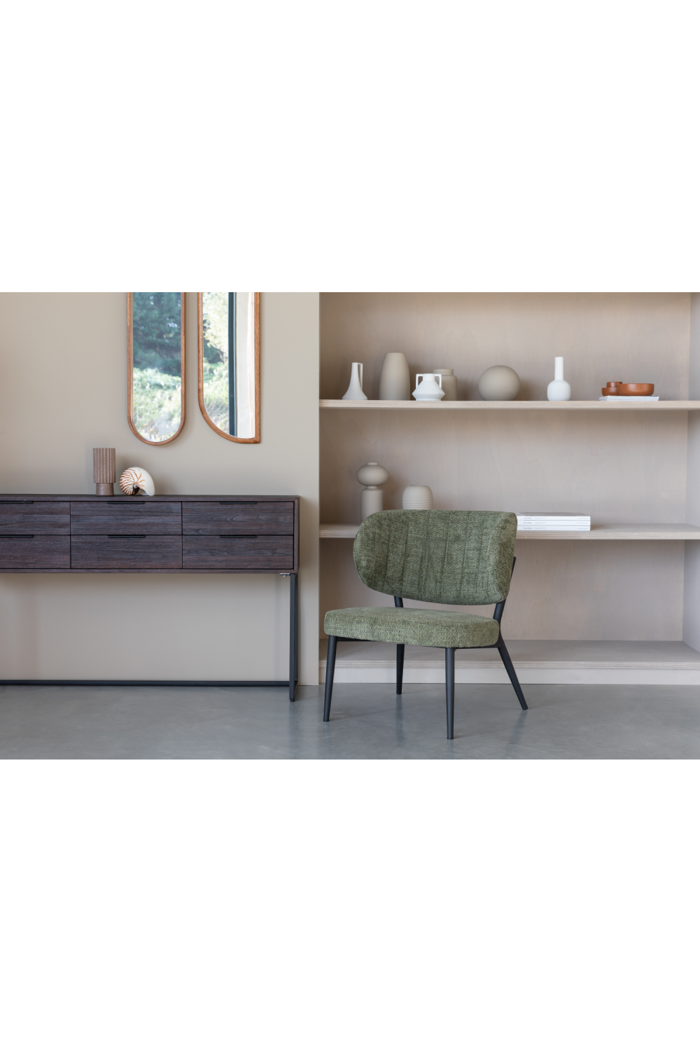 Curved-Back Lounge Chairs (2) | DF Sanne | OROA.com