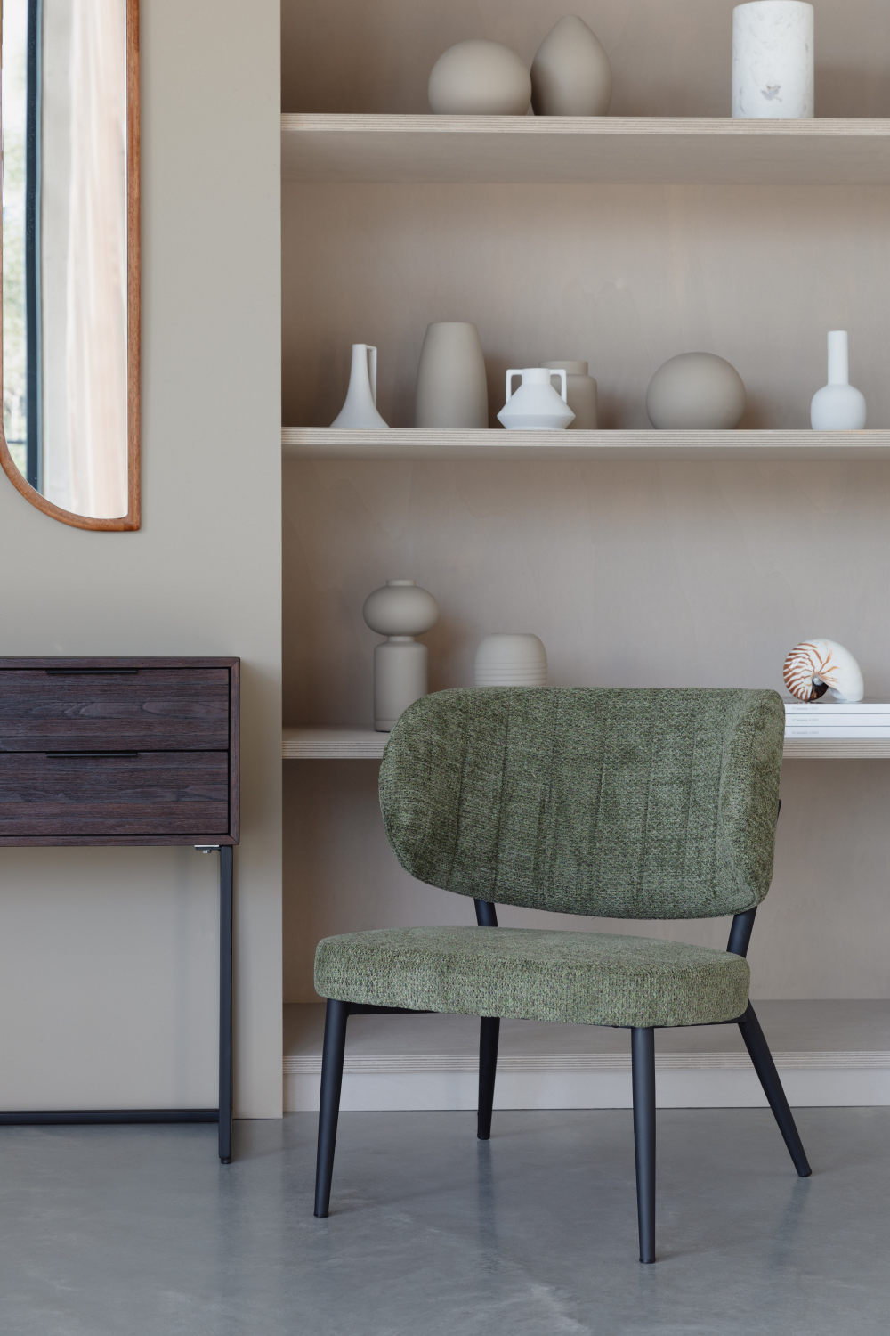 Curved-Back Lounge Chairs (2) | DF Sanne | OROA.com