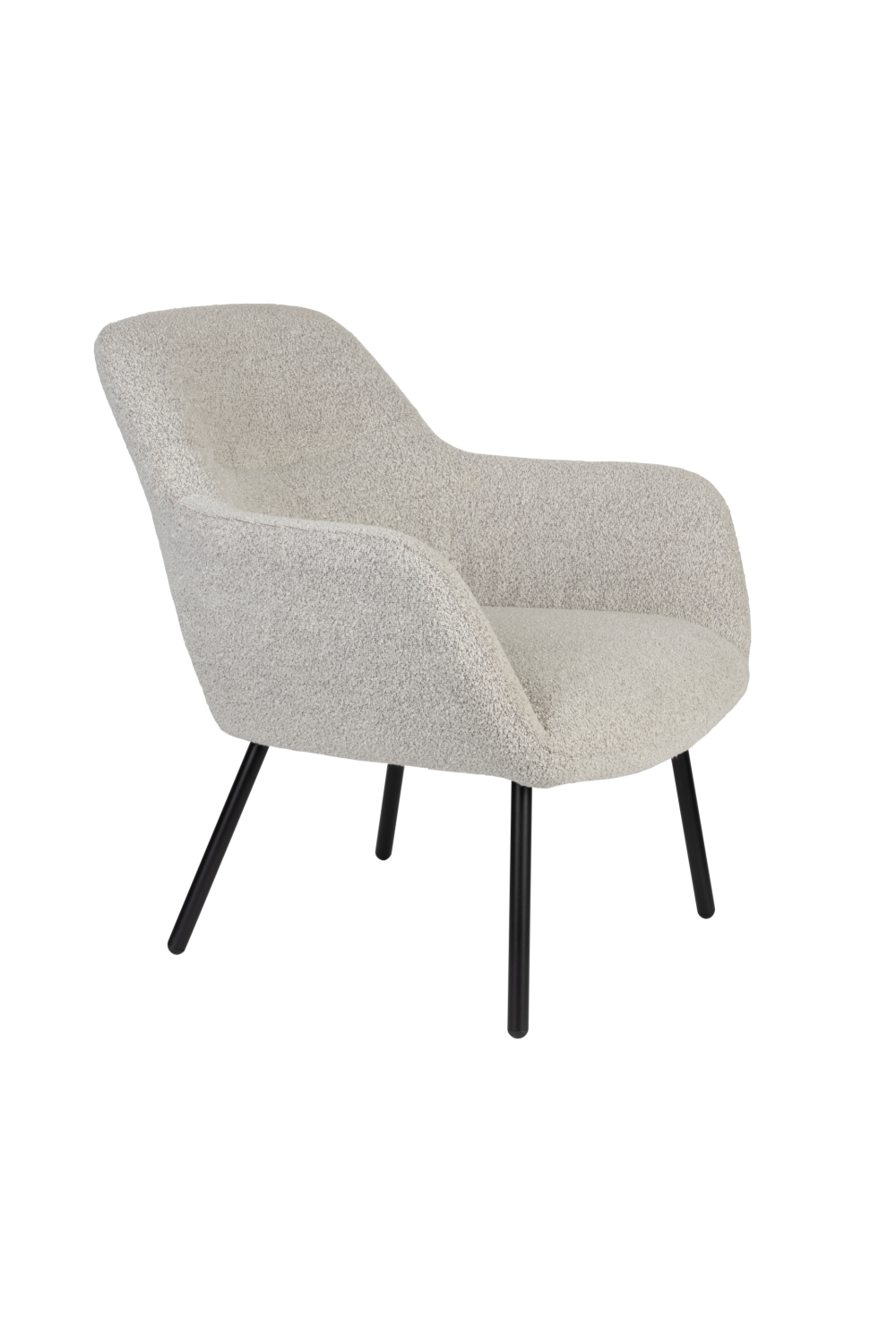 Beige Bouclé Lounge Chair | Oroa.com