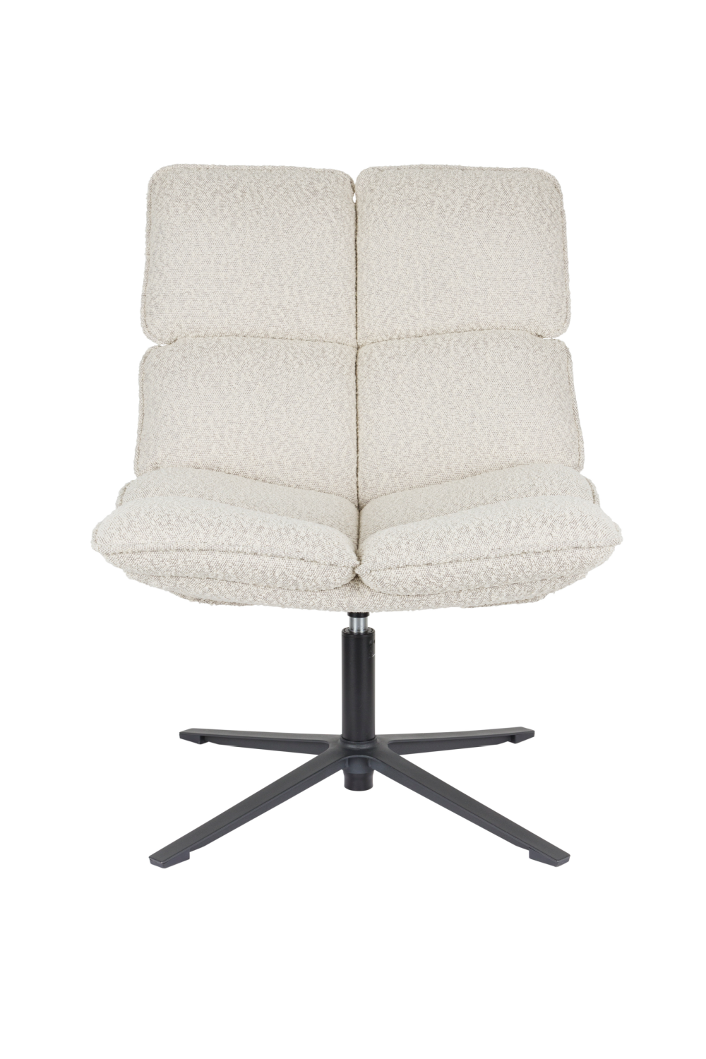 Channeled White Lounge Chair | Oroa.com
