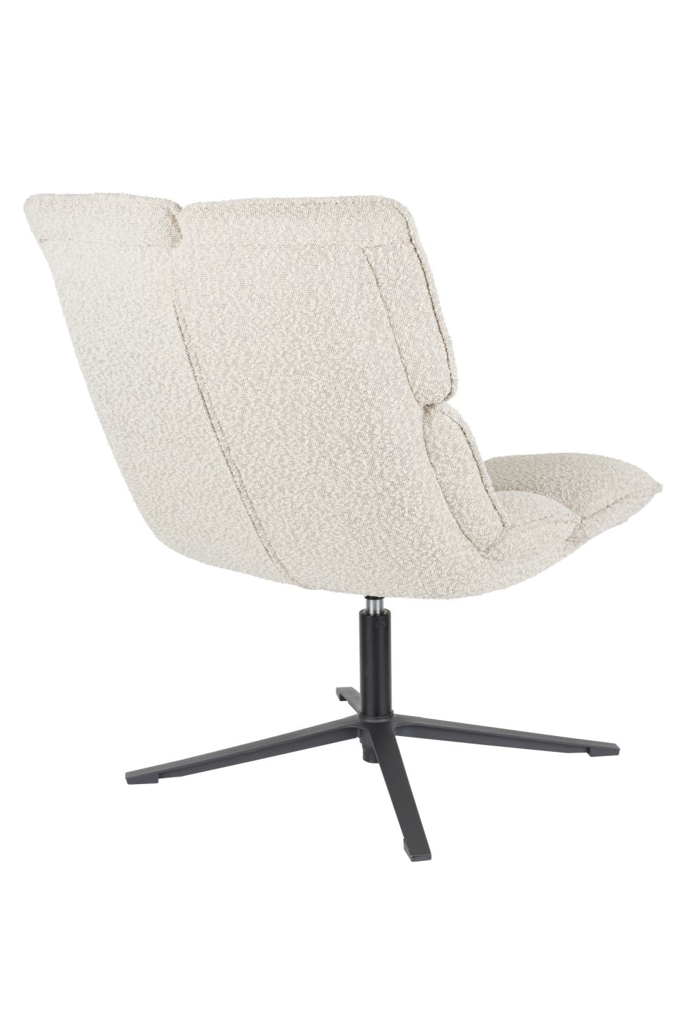 Channeled White Lounge Chair | Oroa.com