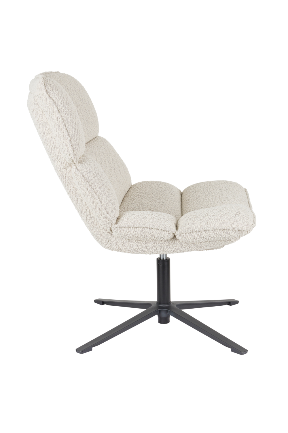 Channeled White Lounge Chair | Oroa.com