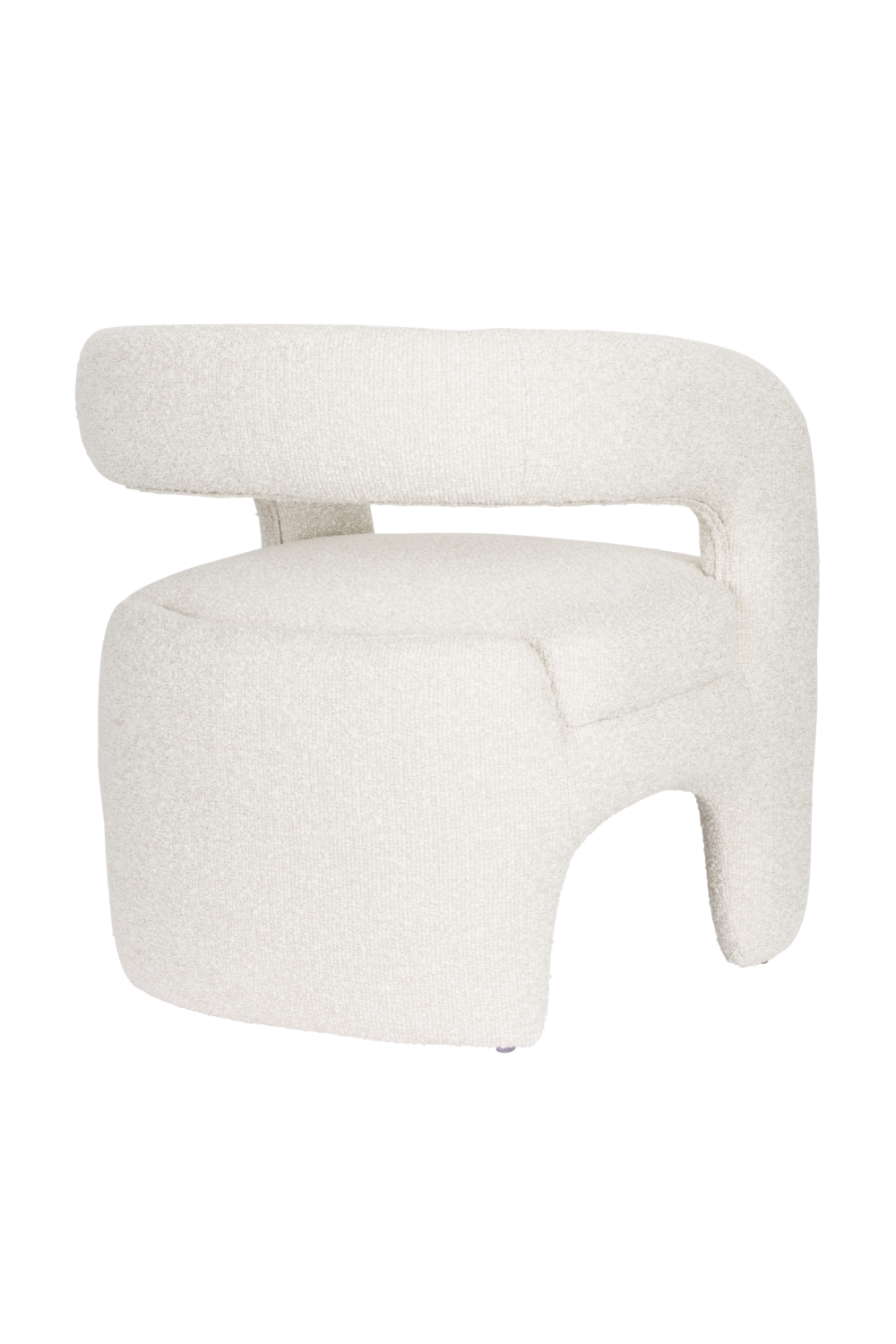 White Curved Lounge Chair | Oroa.com