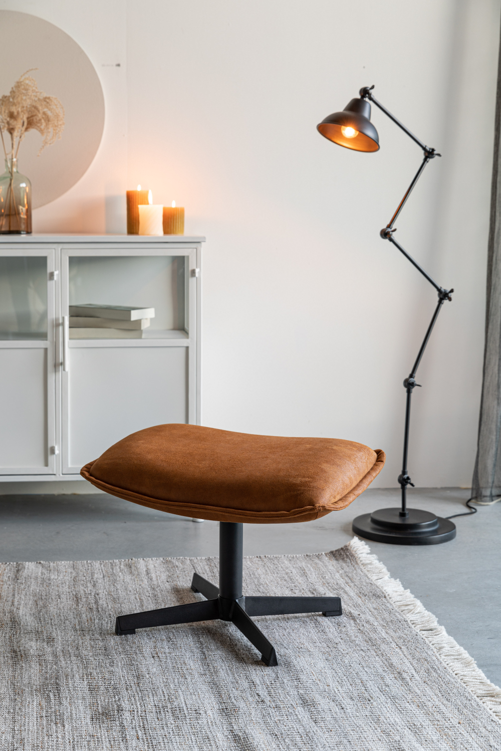 Leather Modern Stool | DF John | OROA.com