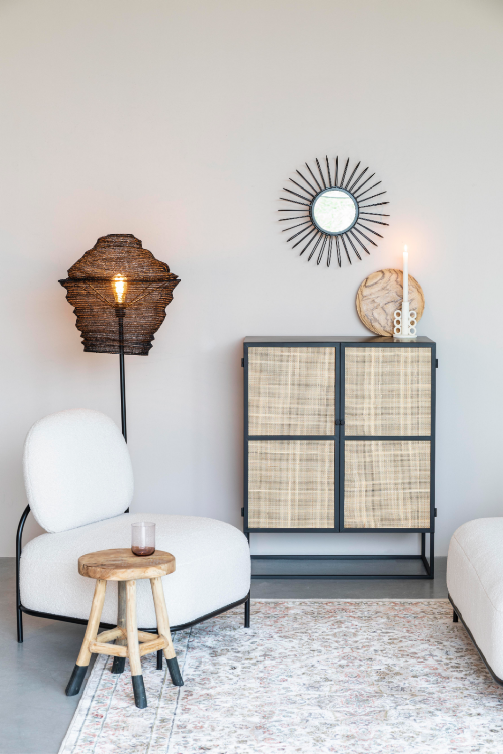 Rattan Webbing Cabinet | DF Guuji | OROA.com