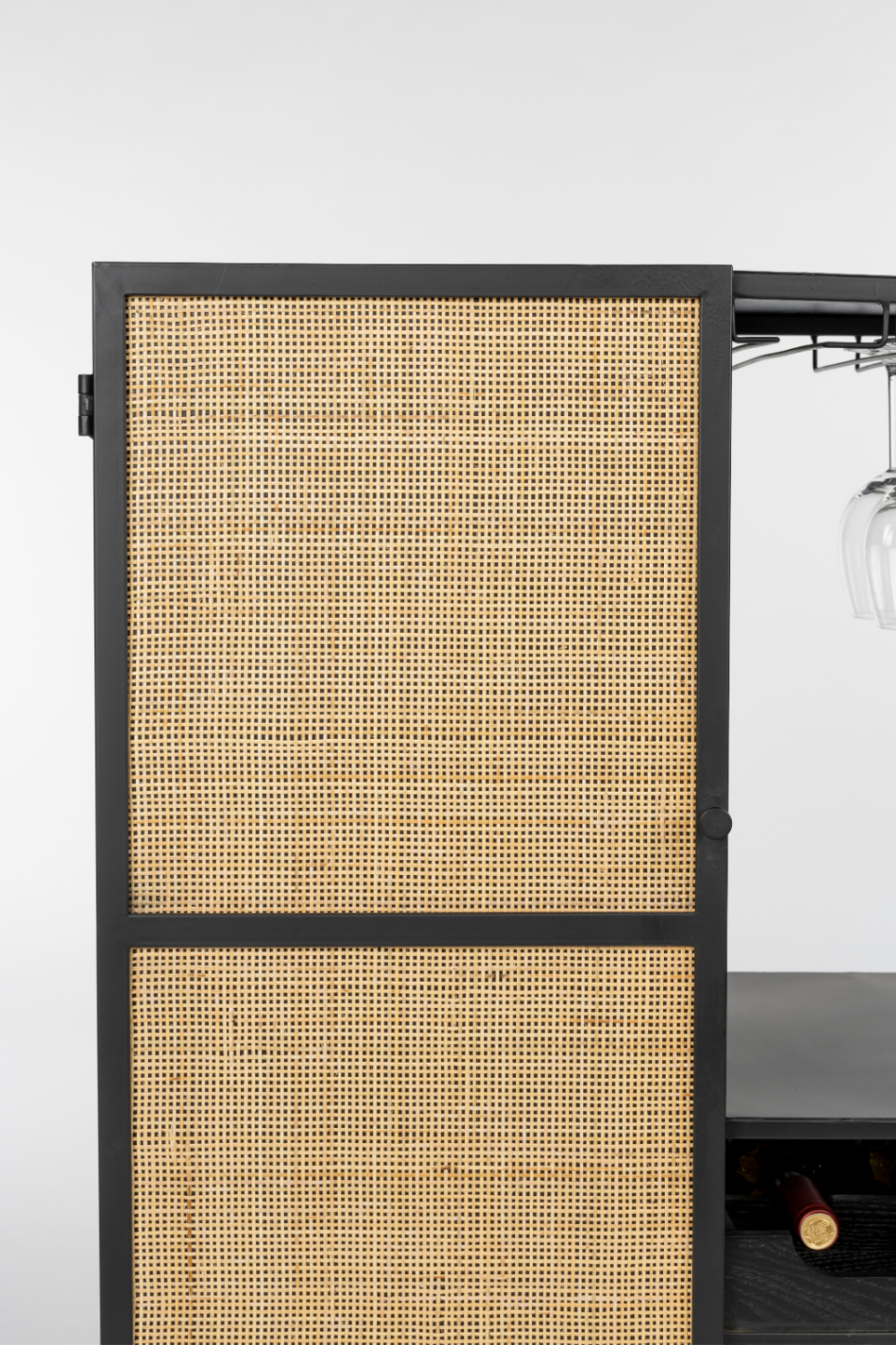 Rattan Webbing Wine Cabinet | DF Guuji | OROA.com