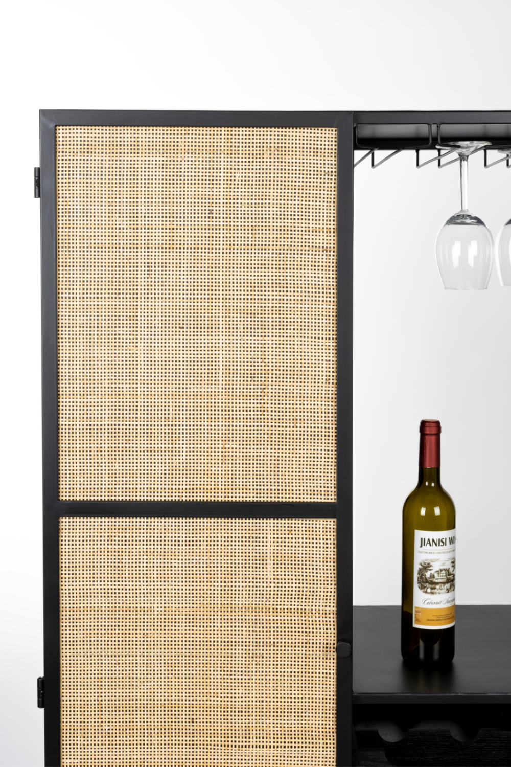 Rattan Webbing Wine Cabinet | DF Guuji | OROA.com