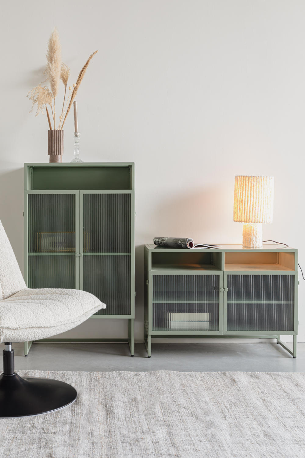 Green Metal Cabinet | DF Herbe | OROA.com