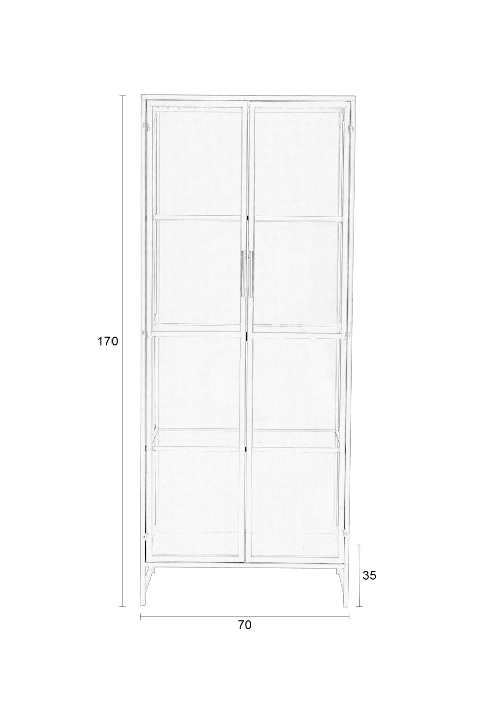 Black Iron Cabinet | DF Rob | OROA.com