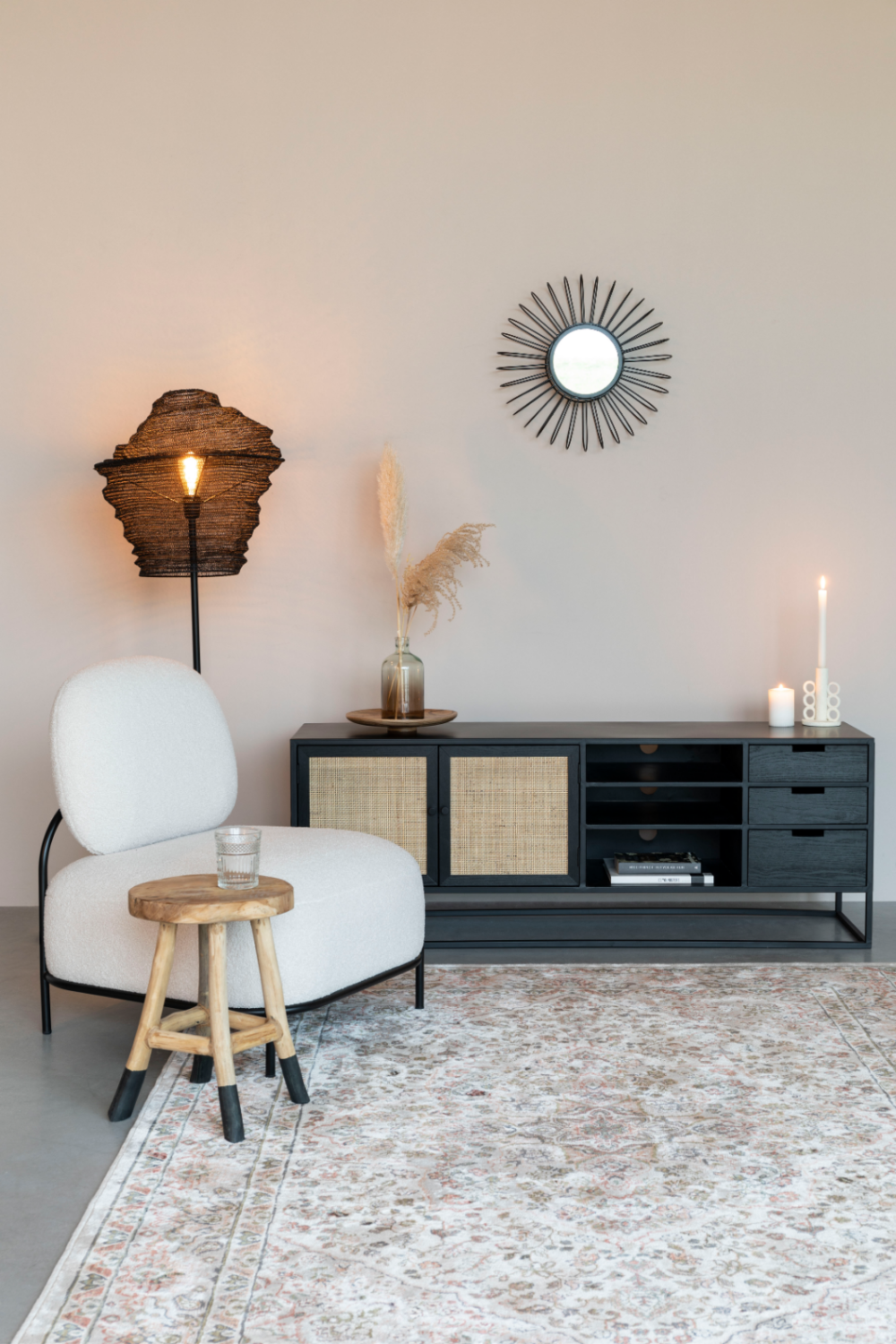 Black Wooden Sideboard | DF Guuji | OROA.com