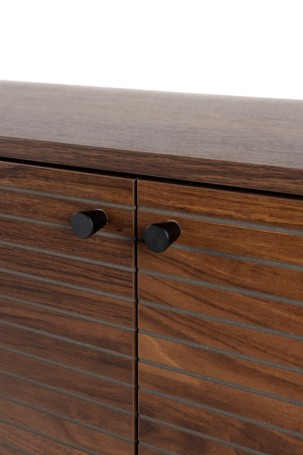 Brown Wooden Sideboard | DF Stripes | Oroatrade.com