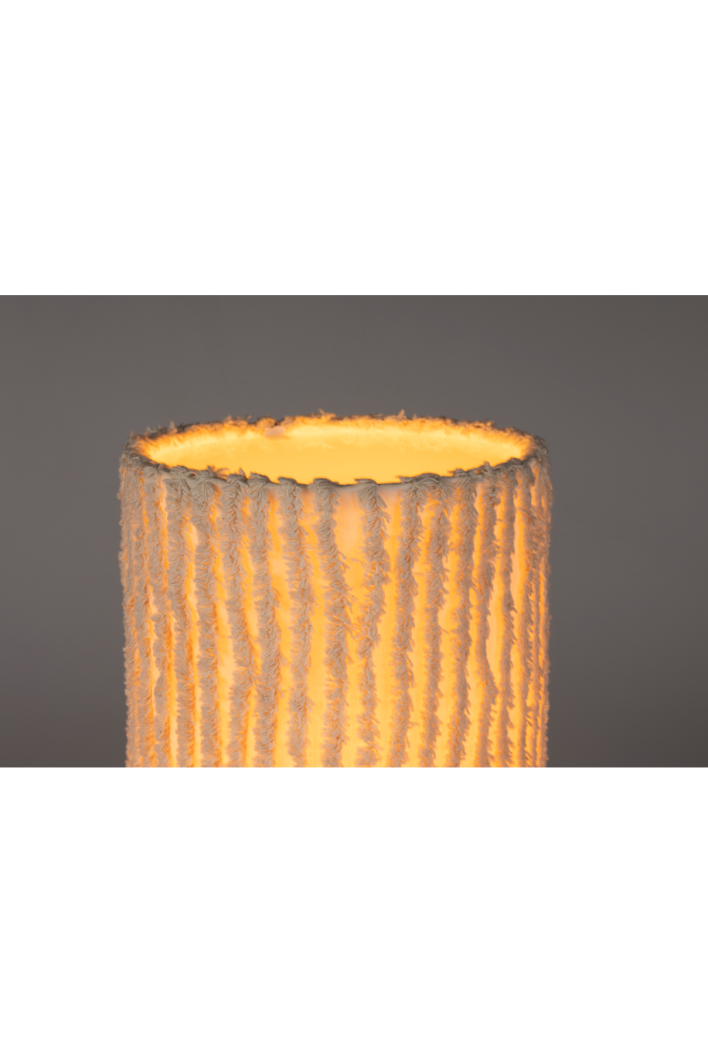 White Cotton Table Lamp | DF Arjun | OROA.com