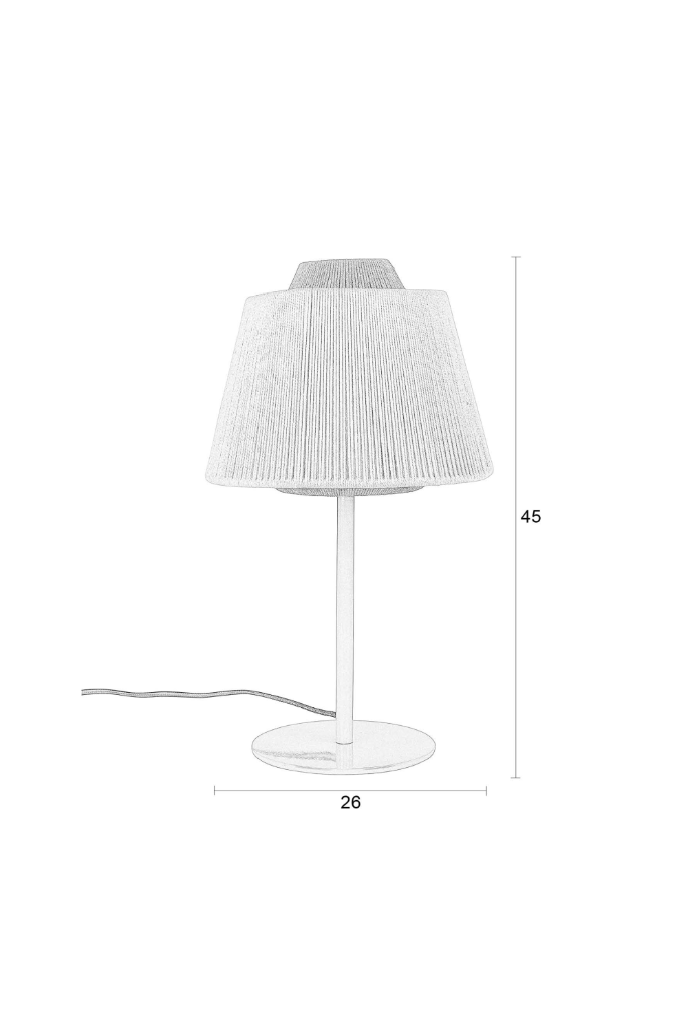 Cotton Thread Table Lamp | DF Yumi | OROA.com