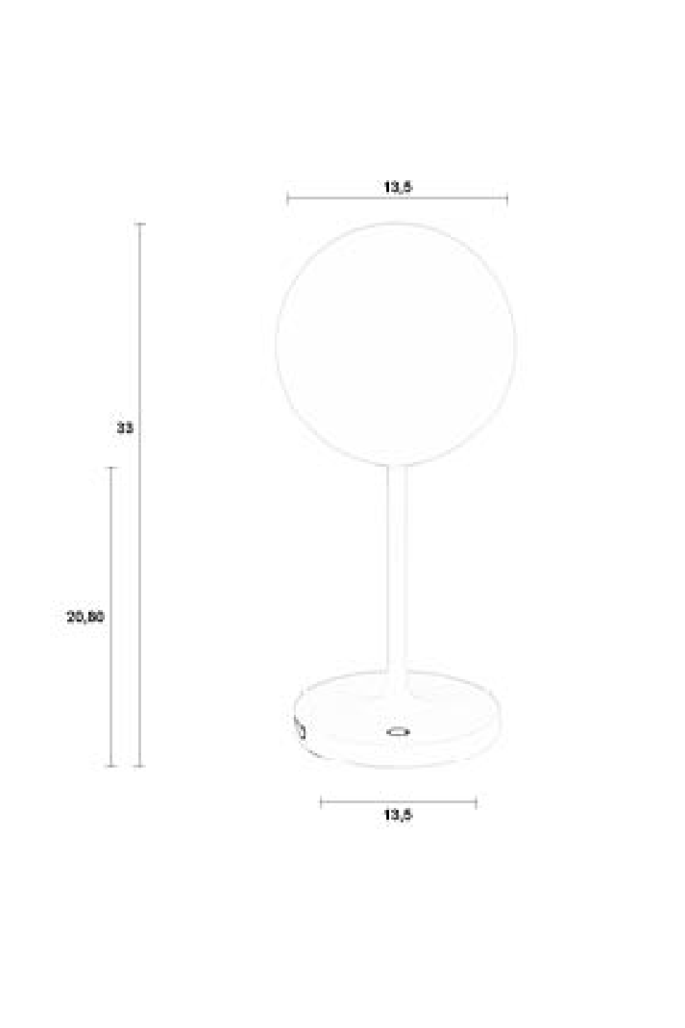 Minimalist Orb Table Lamp | DF Hub | OROA.com