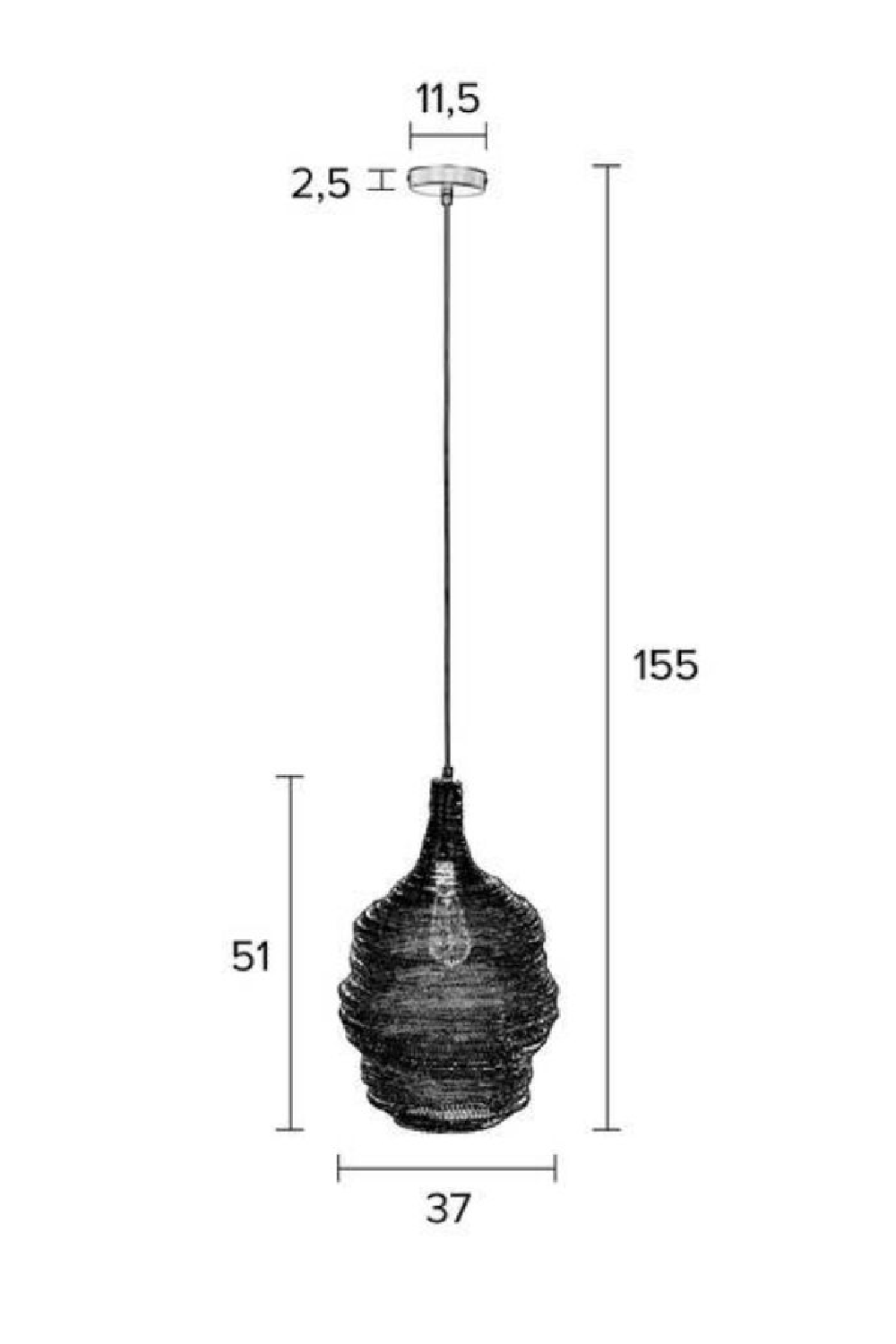 Brass Iron Mesh Pendant Lamp | DF Lena | Oroa.com