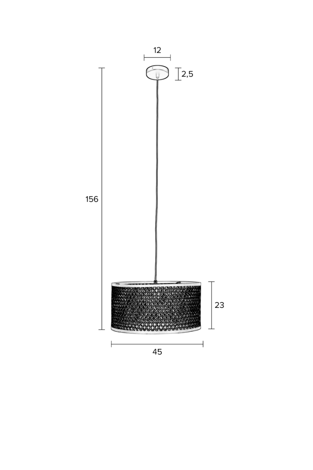Bamboo Canopy Pendant Lamp | DF Isla | OROA.com