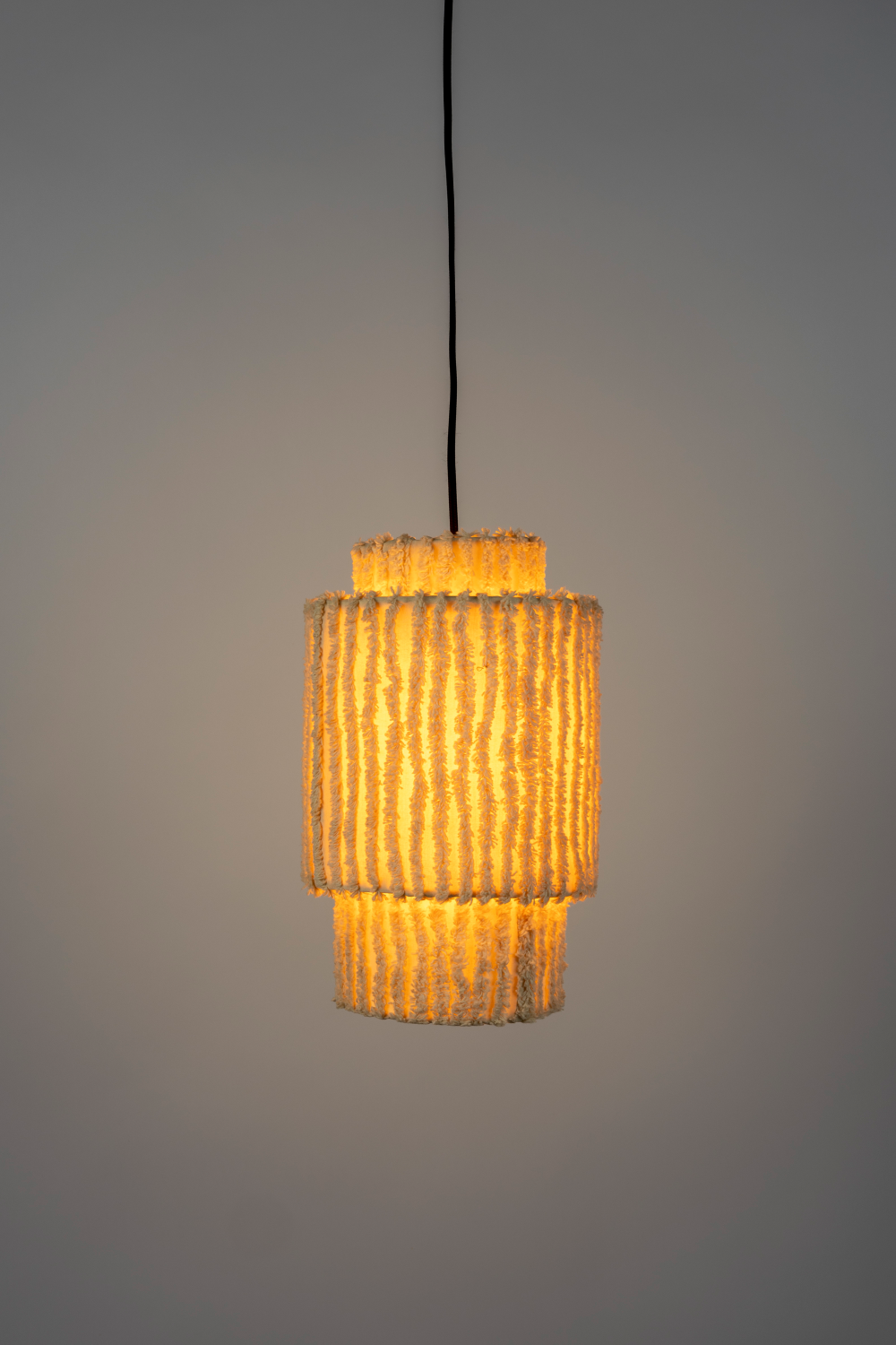 White Cotton Pendant Lamp | DF Arjun | OROA.com