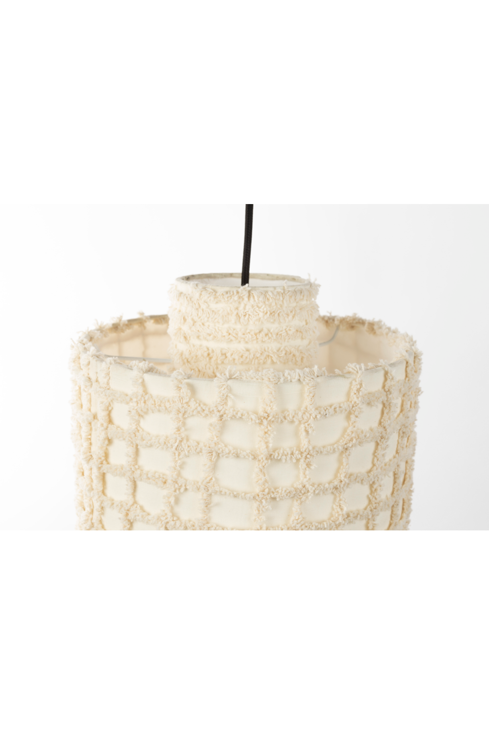 White Cotton Pendant Lamp | DF Arjun | OROA.com