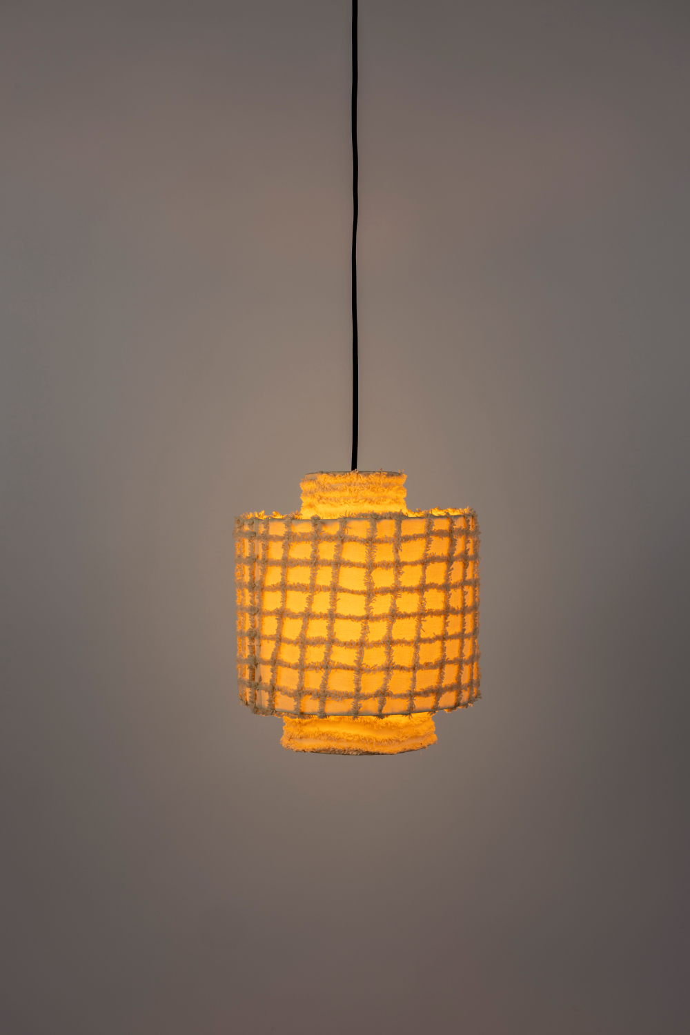 White Cotton Pendant Lamp | DF Arjun | OROA.com