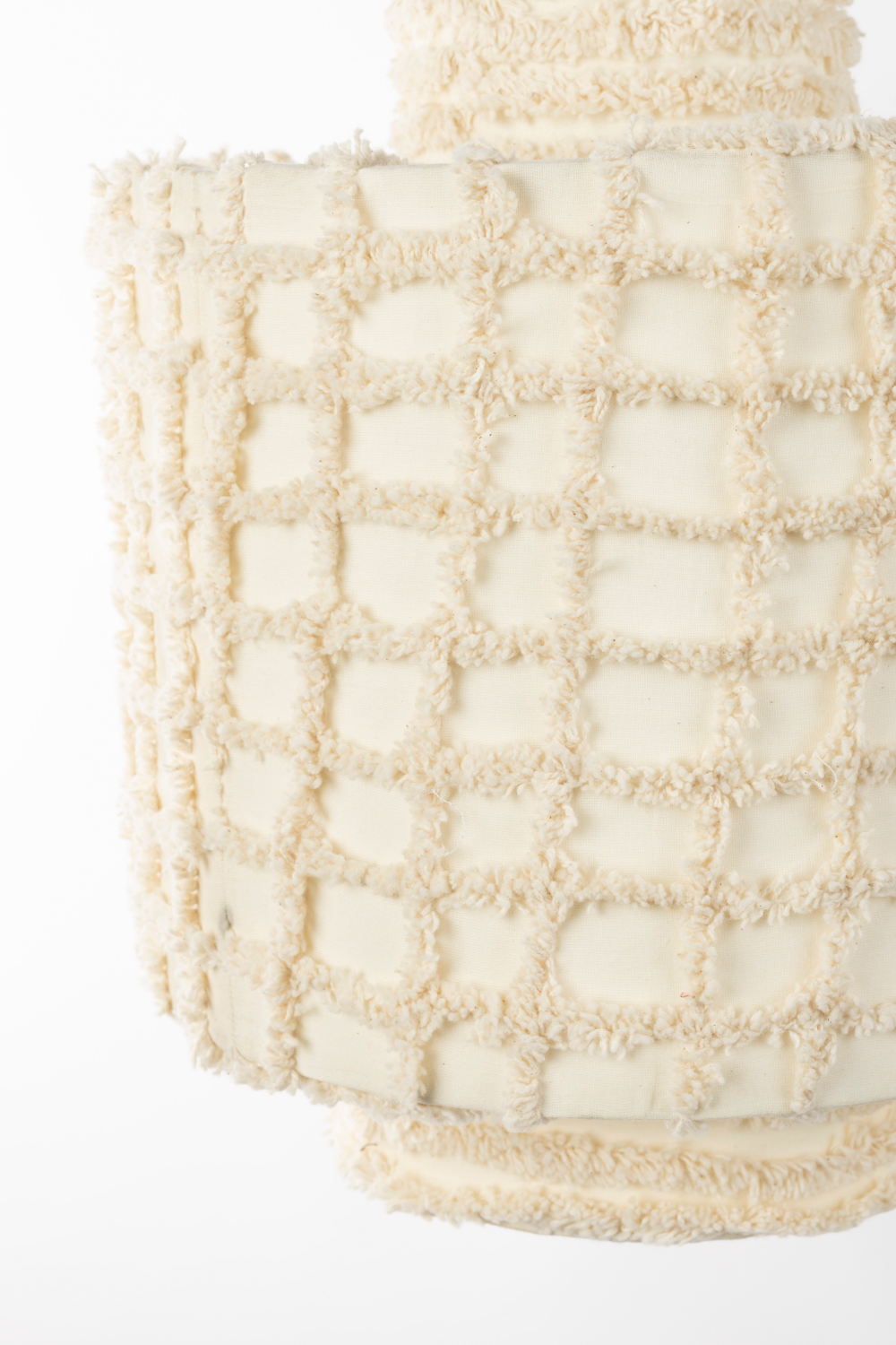 White Cotton Pendant Lamp | DF Arjun | OROA.com