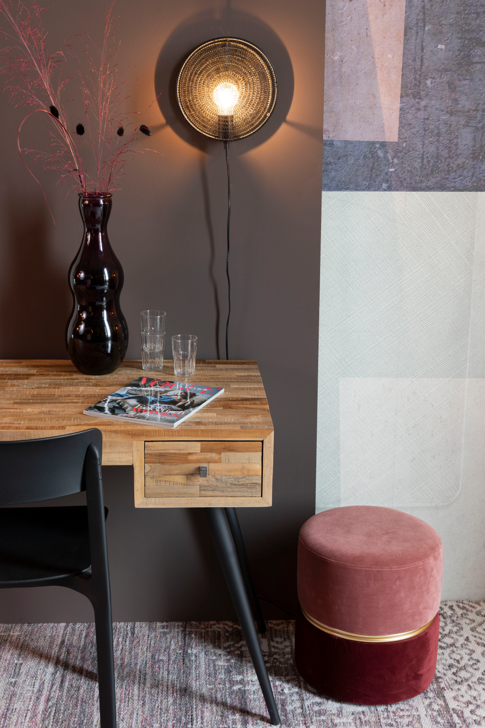 Circular Contemporary Wall Lamp | DF Lea | OROA.com