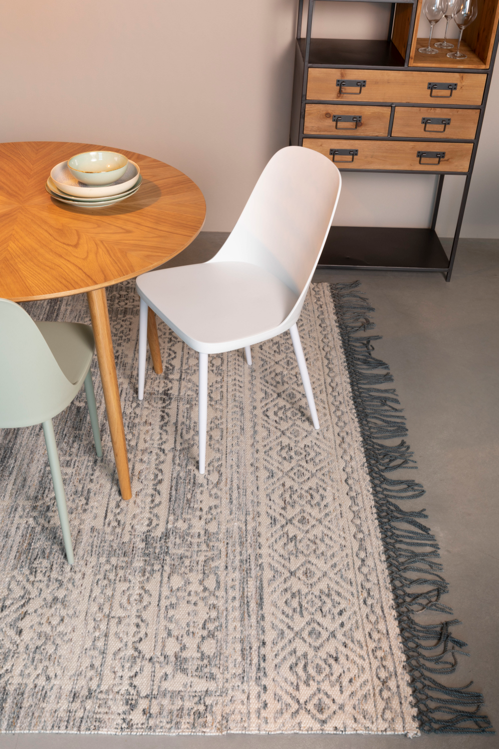 Handwoven Blue Carpet | DF Liv | OROA.com