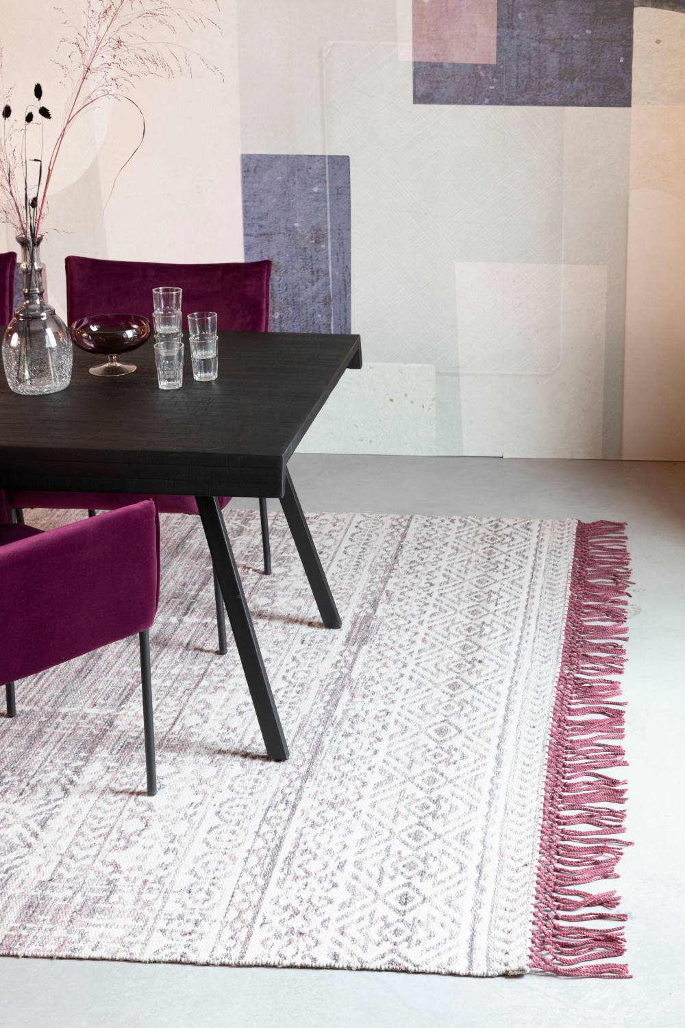 Handwoven Purple Carpet | DF Liv | OROA.com