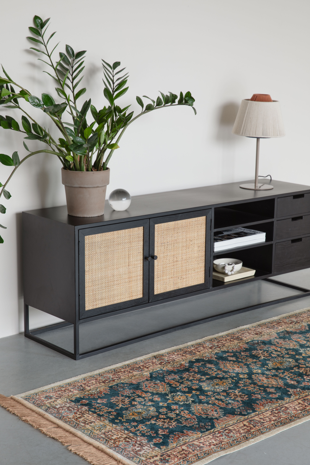 Oriental Fringed Carpet 8' x 3' | DF Raz | OROA.com