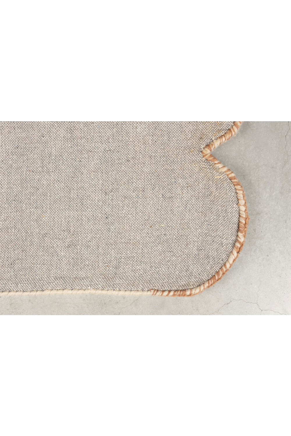 Beige Wool Patterned Carpet 5' x 8' | DF Mundra | OROA.com