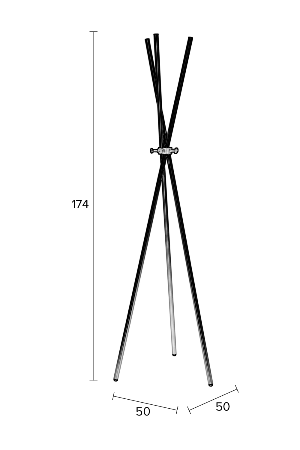 Tripod Metal Coat Rack | DF Darwin | Oroatrade.com