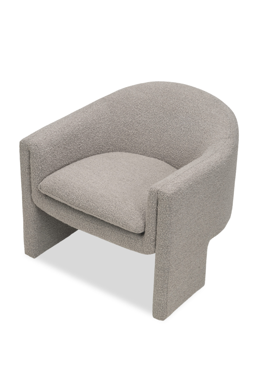 Taupe Bouclé Draped Occasional Chair | Liang & Eimil Iconic | Oroa.com