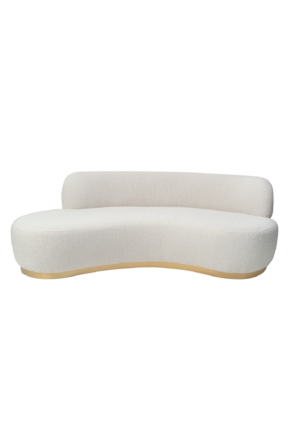 Boucle Sand Curved Sofa | Liang & Eimil Sasha | Oroa.com